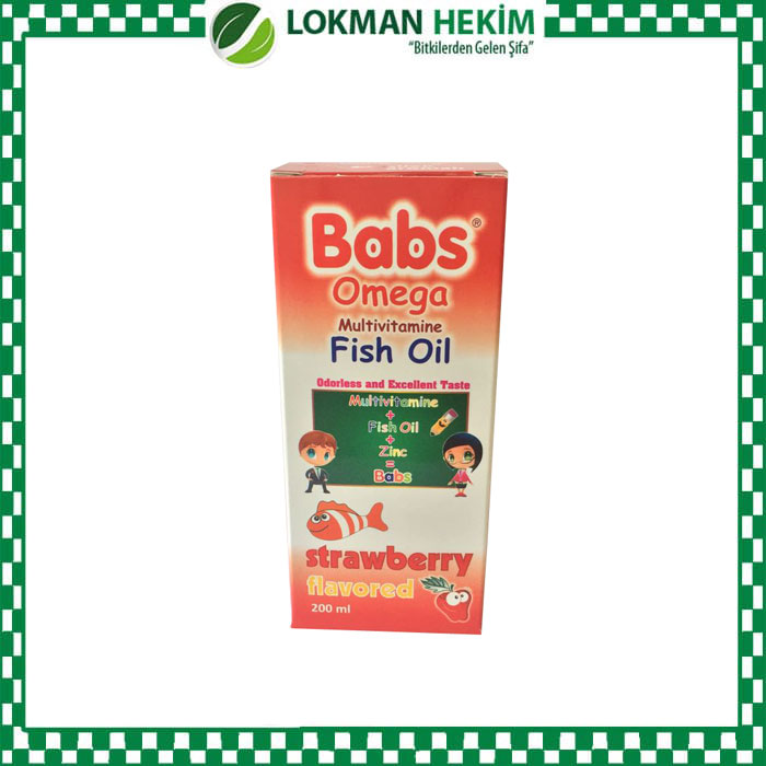 Babs Omega Balık Yağı Çilekli 200 ML