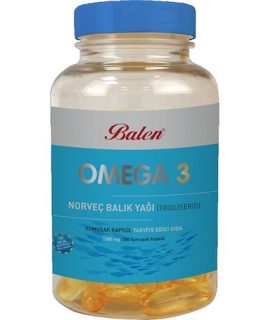 2 Adet Balen Omega 3 Norveç Balık Yağı 200 x 1380 mg. indirimli