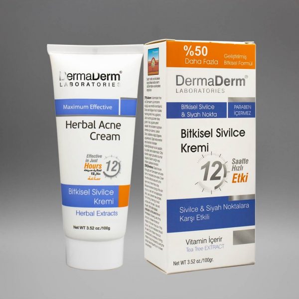 Dermaderm Sivilce Herbal Acne cream Bitkisel Krem 100 gr % 100 ORİJİNAL