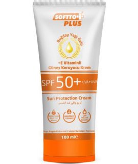 Softto Plus SPF 50 Güneş Kremi 100 ml Koruyucu E vitaminli Krem
