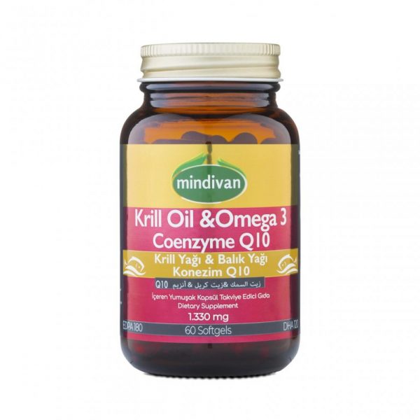 KrillOil&Omega 3 &Coenzyme Q10 500 mg, 60 kapsül