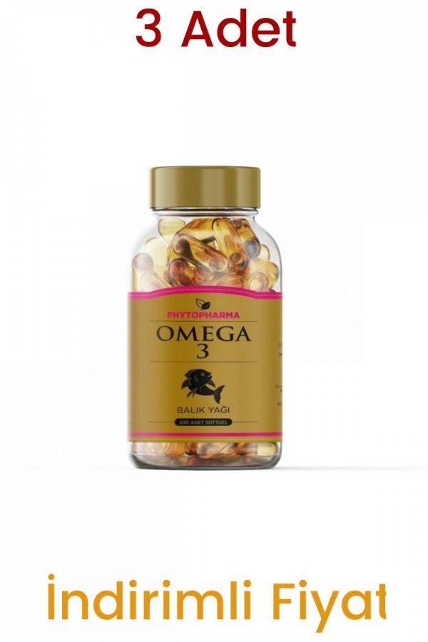 Phytofarma'dan Omega 3 Balık Yağı 670 Mg With Vitamin E , 200 Adet Softgel