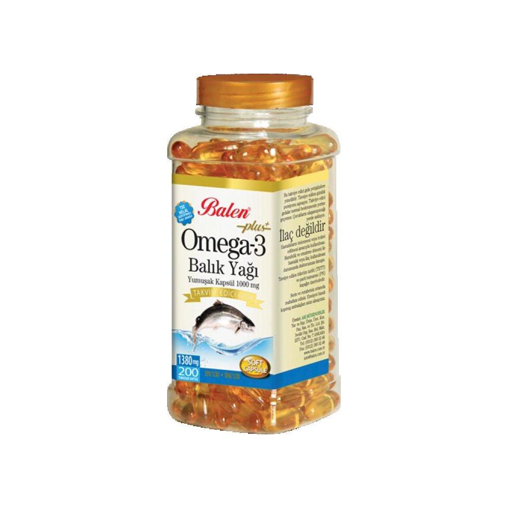 Balen Omega 3 Balık Yağı Yumuşak Kapsül 1380 Mg* 200 Adet
