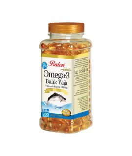 Omega 3 Balık Yağı Yumuşak 1380 MG*200 Kapsül Takviye Edici Gıda
